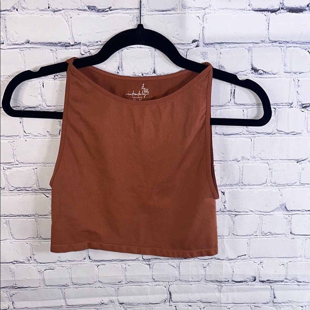 ✨ Free People Terra-Cotta Crop Top - Size Extra Small